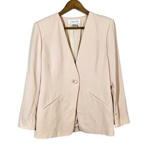 Chaus Petite Single Button Blazer Blush Career - 6